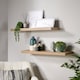 image 1 of Floating Storage Shelf Wall Mounted Wooden CD DVD Book Shelves Home Living Room | Brown