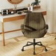 image 9 of COSTWAY Office Chair Mid Century Swivel Computer Desk Chair Olive Bronze