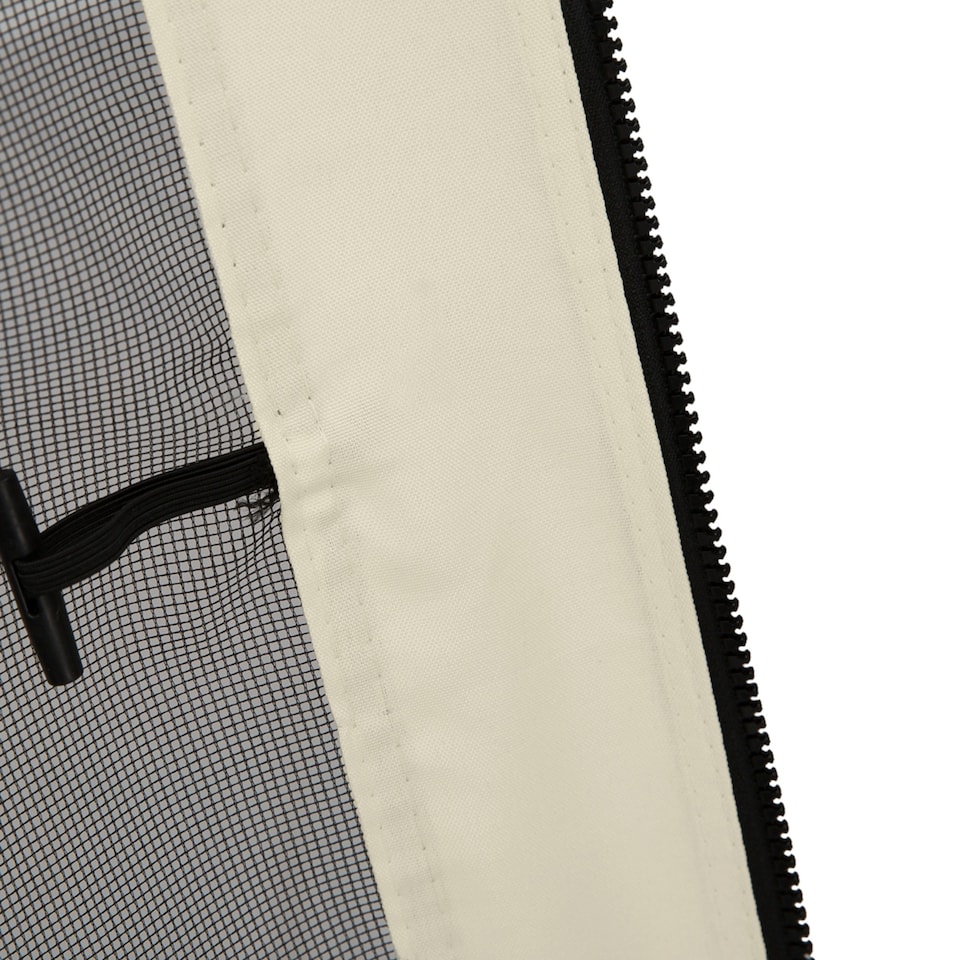 image 1 of Outsunny fit 10x10ft Gazebo Universal Replacement Mosquito Netting for Patio Gazebos and Canopy Tents with Zippers for 3m x 3m Gazebo, Sidewall Only Beige