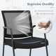 image 2 of COSTWAY 2Pcs Office Chairs Meeting Room Conference Chair Black
