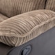 image 5 of Postana 2 Seater Manual High Back Jumbo Cord Fabric Recliner Sofa (Brown)