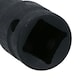 image 2 of M7 x 55mm 1/2in Drive Short Impact Impacted Allen hex Key Socket 7mm