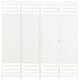 image 1 of HOMCOM 4 Panel Folding Room Divider, Privacy Screen, Freestanding Paravent Partition Separator for Living Room, Bedroom and Office, 160 x 170cm, White