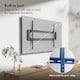 image 2 of VonHaus Ultra-Slim TV Wall Bracket for 60-120" Screens, 120kg Capacity