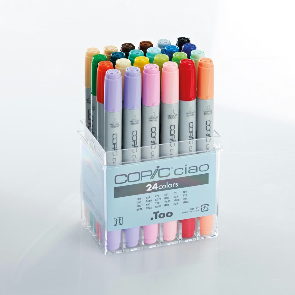 image 1 of Copic CIAO Marker Set, Multicoloured, Set of 24