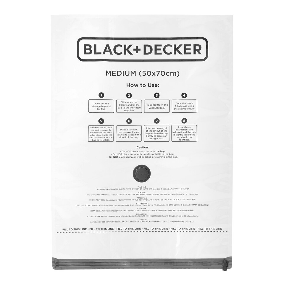 image 1 of BLACK+DECKER Vacuum Storage Bags Medium