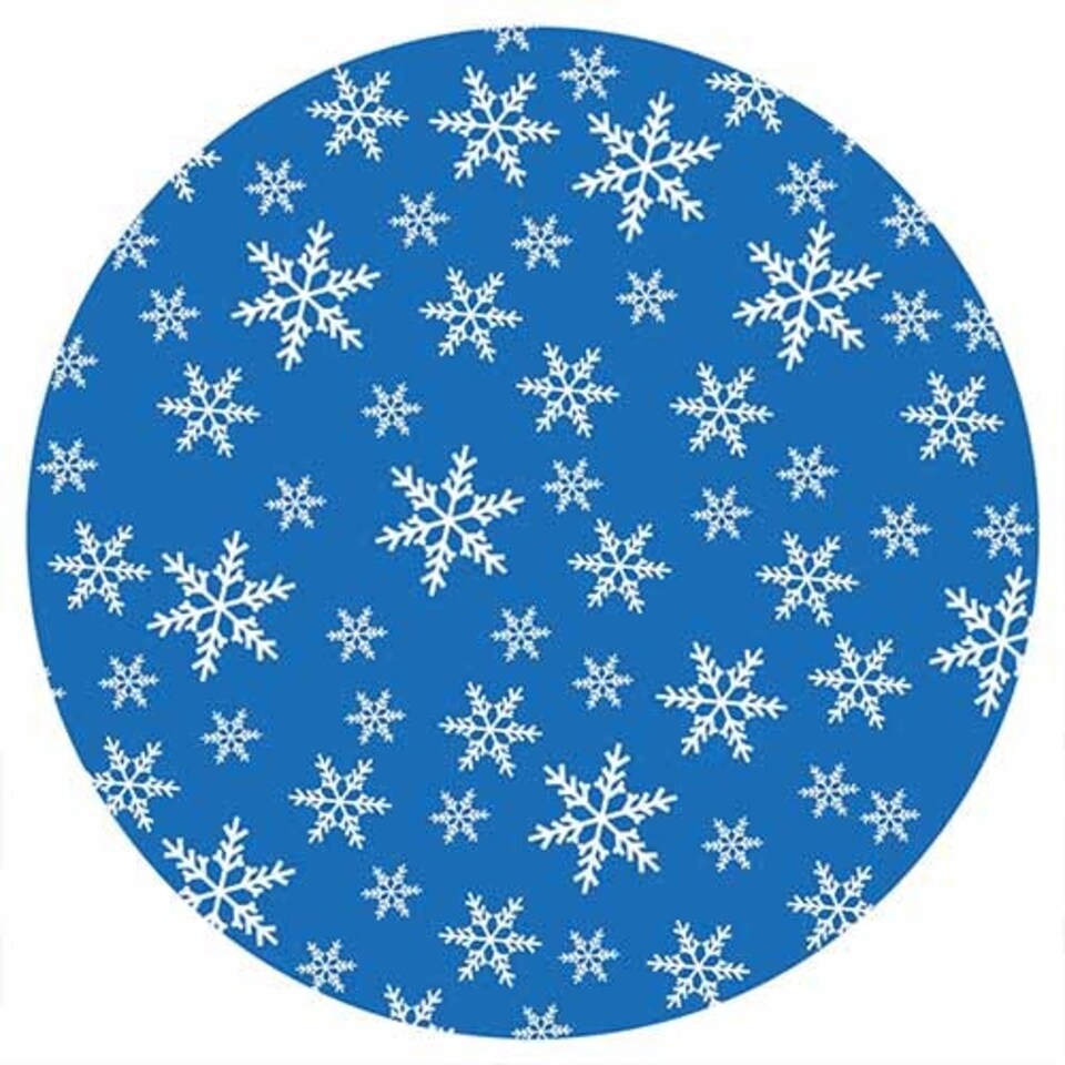 image 1 of Snowflake Christmas Paper Cupcake Cases - Pack of 75
