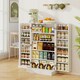 image 7 of COSTWAY Kitchen Cupboard Buffet Pantry Cabinet with Countertop White
