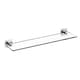 image 1 of COSMIC Glass Bathroom Shelf Organizer 40cm Self-adhesive Chrome Stick Collection