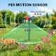 image 4 of Outsunny Cat Repellent for Gardens, Solar Ultrasonic PIR Fox Cat Deterrent | Green | Green | 14 x 9.2 x 37 cm