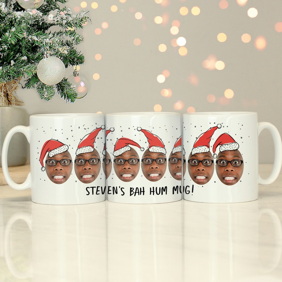 image 1 of Personalised Photo Upload Santa Mug White