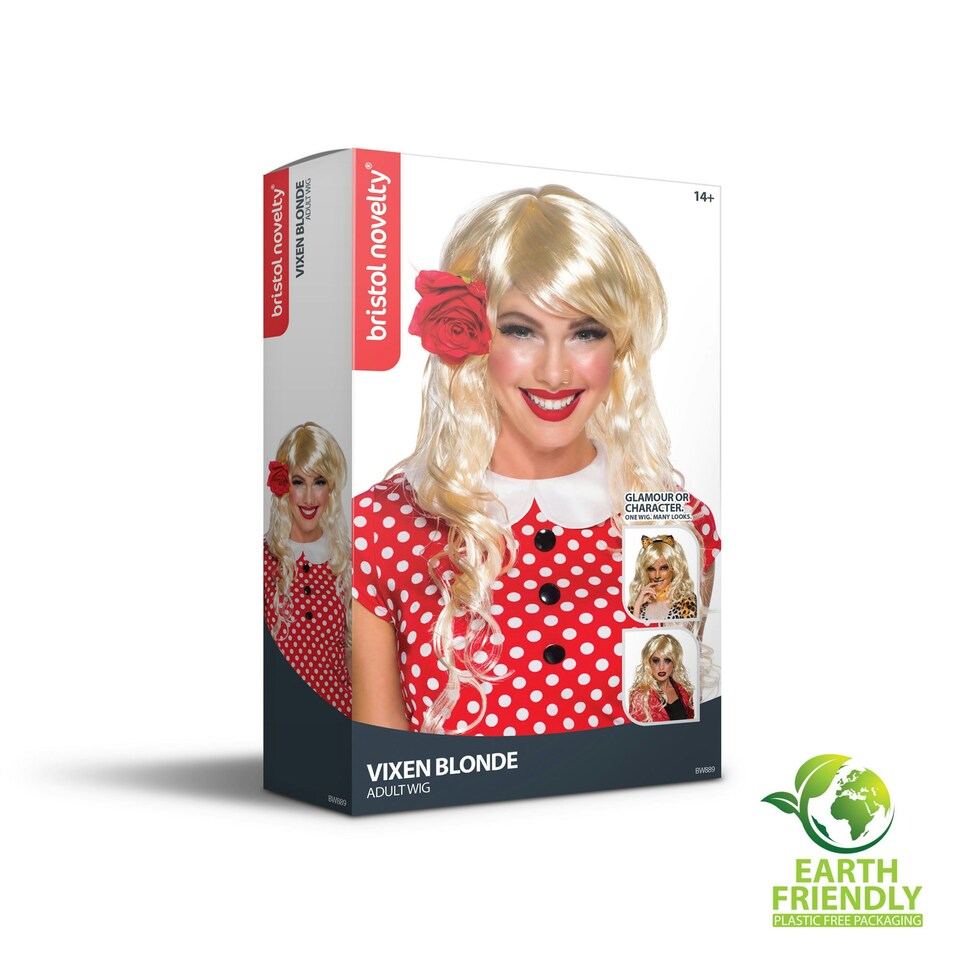 image 1 of Bristol Novelty Womens Vixen Wig - Blonde - One Size One Size