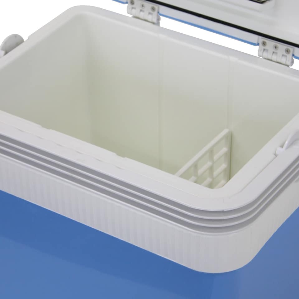 image 1 of 24L 240V AC & 12V DC Coolbox Hot Cold Portable Electric Cool Box | Blue