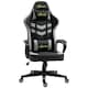 image 1 of Vinsetto Racing Gaming Chair w/ Lumbar Support, Swivel Wheels, Black Grey