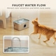 image 5 of PawHut 3.2L Cat Water Fountain for Drinking Stainless Steel Ultra-Silent Silver