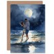 image 1 of Dancing Waves Watercolour Romance Love Partner Anniversary Card