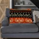 image 2 of Egyptian Heiroglyphs in Orange & Black (Blanket)