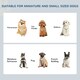 image 5 of PawHut Raised Dog Bowls Pet Feeder Raised Elevated Stainless Steel Food White