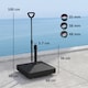 image 2 of Outsunny Garden Parasol Base with Adjustable Wheels and Handle, Garden Sun Umbrella Base Parasol Stand, Filled Up to 55kg with Stand, 45kg with Water for 35, 38, 48 mm Poles, Black