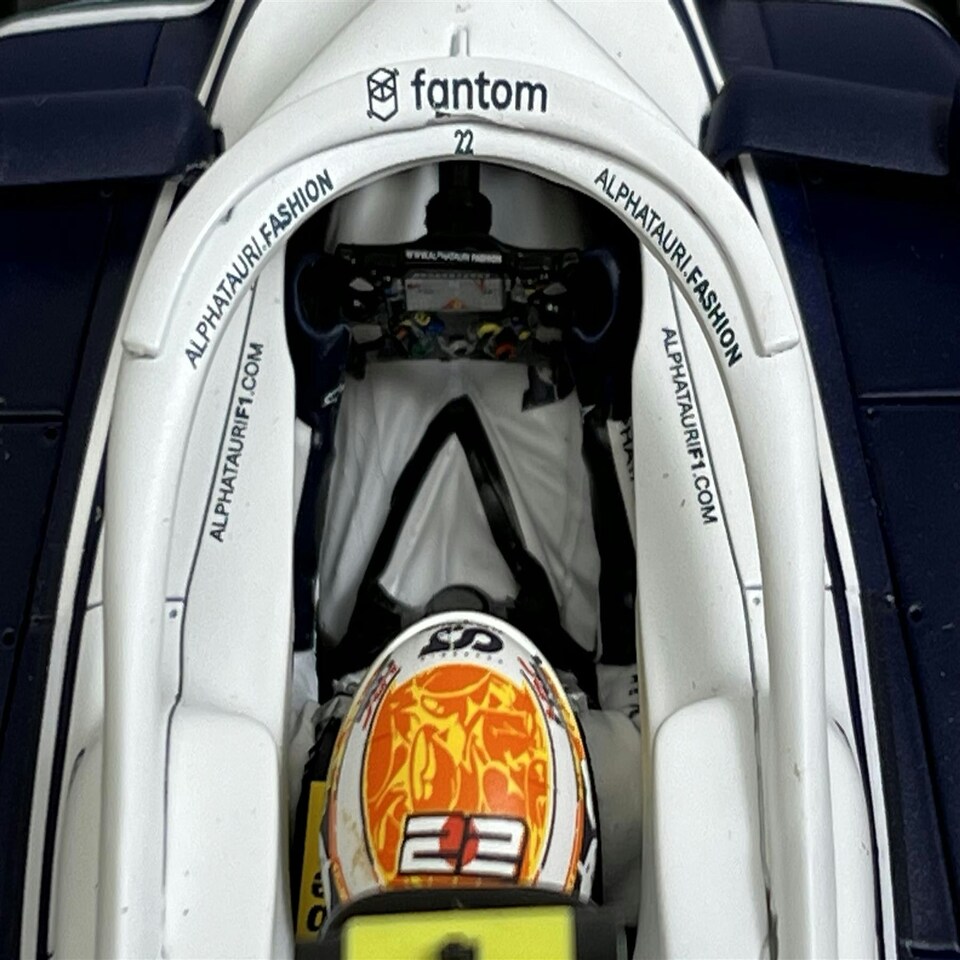 image 1 of Yuki Tsunoda Alpha Tauri Bahrain GP 2022 1:18 Scale Minichamps 117220122
