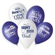 image 1 of King of all Dads Blue & White Latex Balloons 33cm / 13 in - Pack of 6