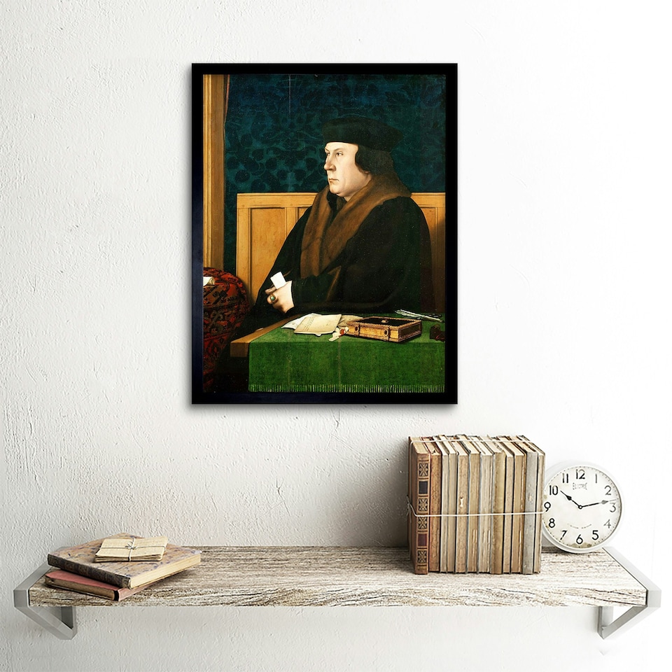 image 1 of Painting Antique Holbein Junior Thomas Cromwell 12x16" Framed Wall Art Print