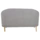 image 4 of Interiors By Premier Stylish Grey Linen Sofa, Contemporary Seater Sofa For Livingroom, Comfortable Mid Century Sofa For Bedroom Grey