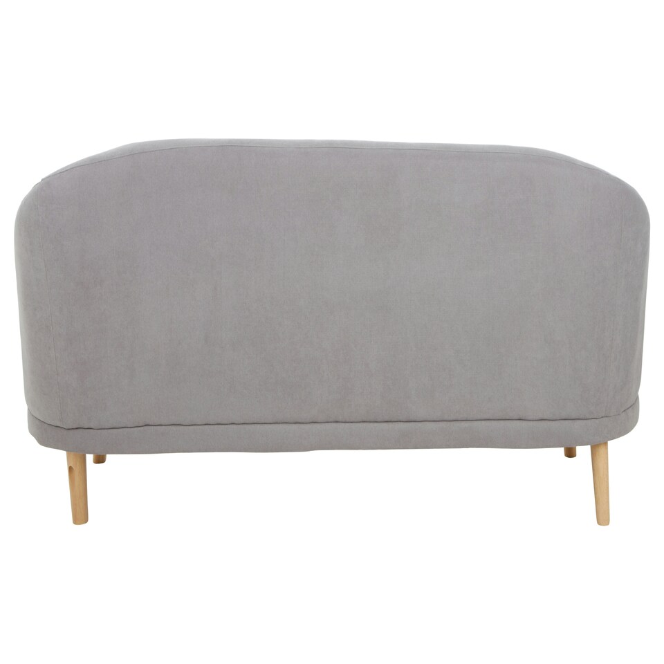 image 1 of Interiors By Premier Stylish Grey Linen Sofa, Contemporary Seater Sofa For Livingroom, Comfortable Mid Century Sofa For Bedroom Grey