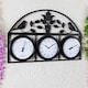 image 8 of Charles Bentley Shabby Chic Dark Grey Wall Clock With Thermometer & Hygrometer
