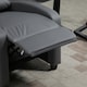 image 8 of HOMCOM Recliner Sofa Chair PU Leather Massage Armcair w/ Remote Control, Grey