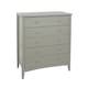image 5 of Como 5 Drawer Chest of Drawers - Shaker Style Bedroom Storage Cabinet with Space Saving Design | Grey | Grey | 1