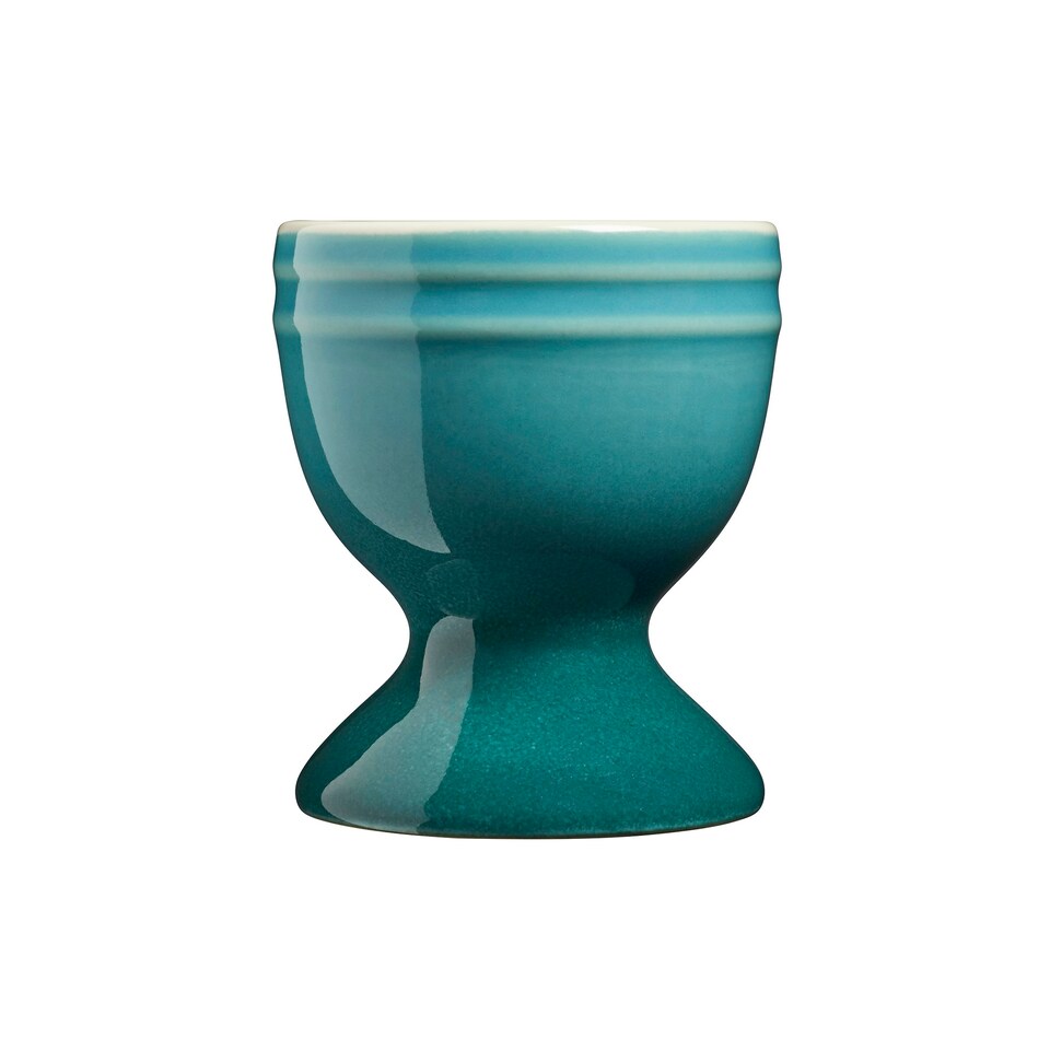 image 1 of Cooks Professional 4 Piece Egg Cup Set | Made From Durable Stoneware | Teal