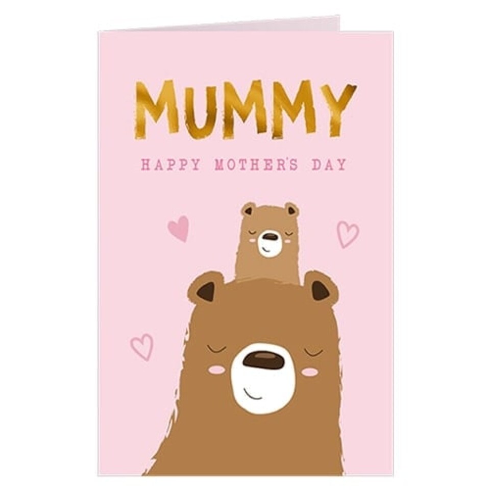 Happy Mother's Day Bears Greeting Card with Envelope