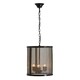 image 4 of Interiors by Premier Black Finish Small Pendant Light With Hints of Gold