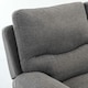 image 4 of Fosse 3 Seater Manual Recliner Fabric Sofa Grey | Dark Grey