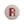 Red on White Letter R