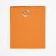 image 2 of Homescapes Cotton Plain Burnt Orange Ready Made Eyelet Curtain Pair - 117 x 137 cm Orange