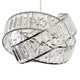 image 4 of ValueLights Hudson Pair of Silver Ceiling Pendant Shade