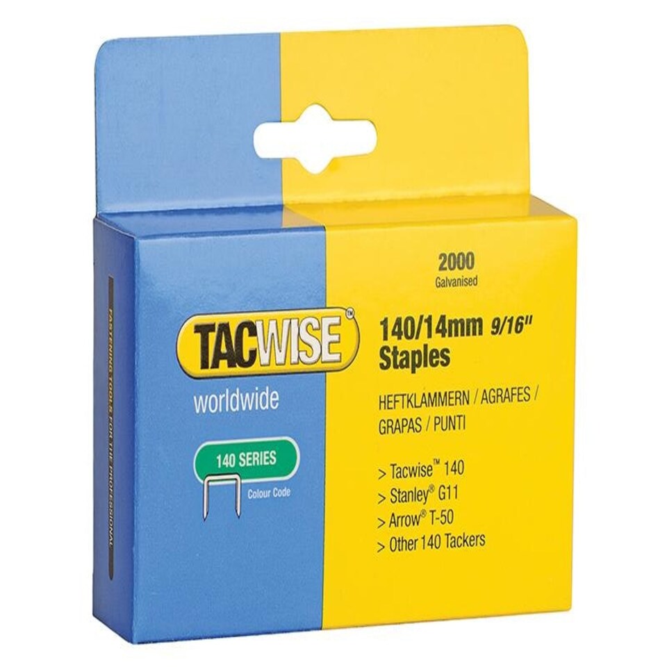Tacwise 140 Heavy-Duty Staples 14Mm (Type T50 G) Pack 2000