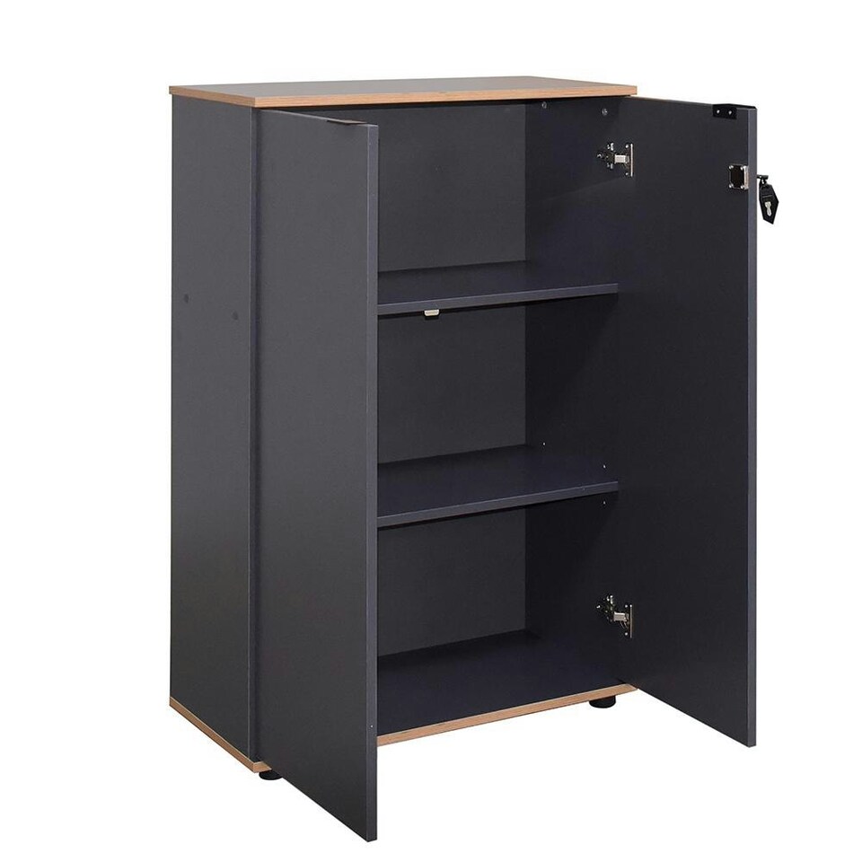 image 1 of Adore Rio Anthracite Grey Office Filing Cabinet - Lockable Storage Grey