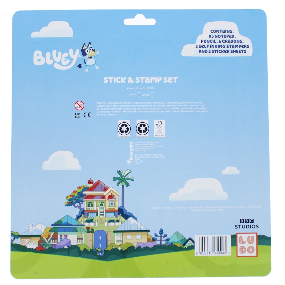 image 1 of Bluey Stick & Stamp Set