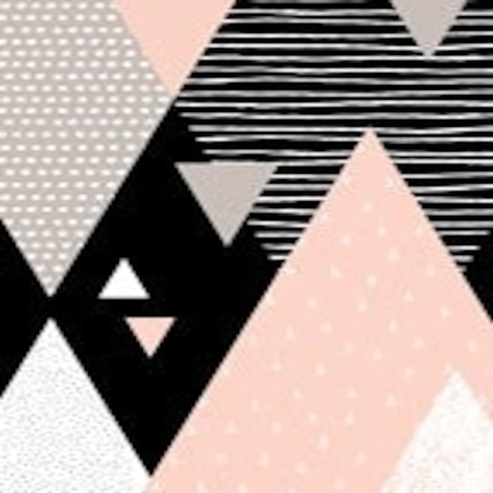 image 1 of Geo Shapes (canvas print) 76cm x 50cm
