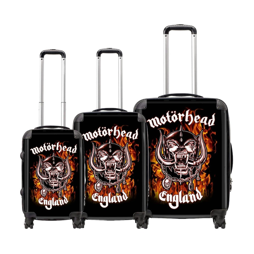 image 1 of Rocksax Motorhead Travel Bag Luggage - England Fire Multi | Large