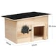 image 5 of GEEZY Hedgehog House Shelter Hibernation Den Wooden Outdoor Garden Box
