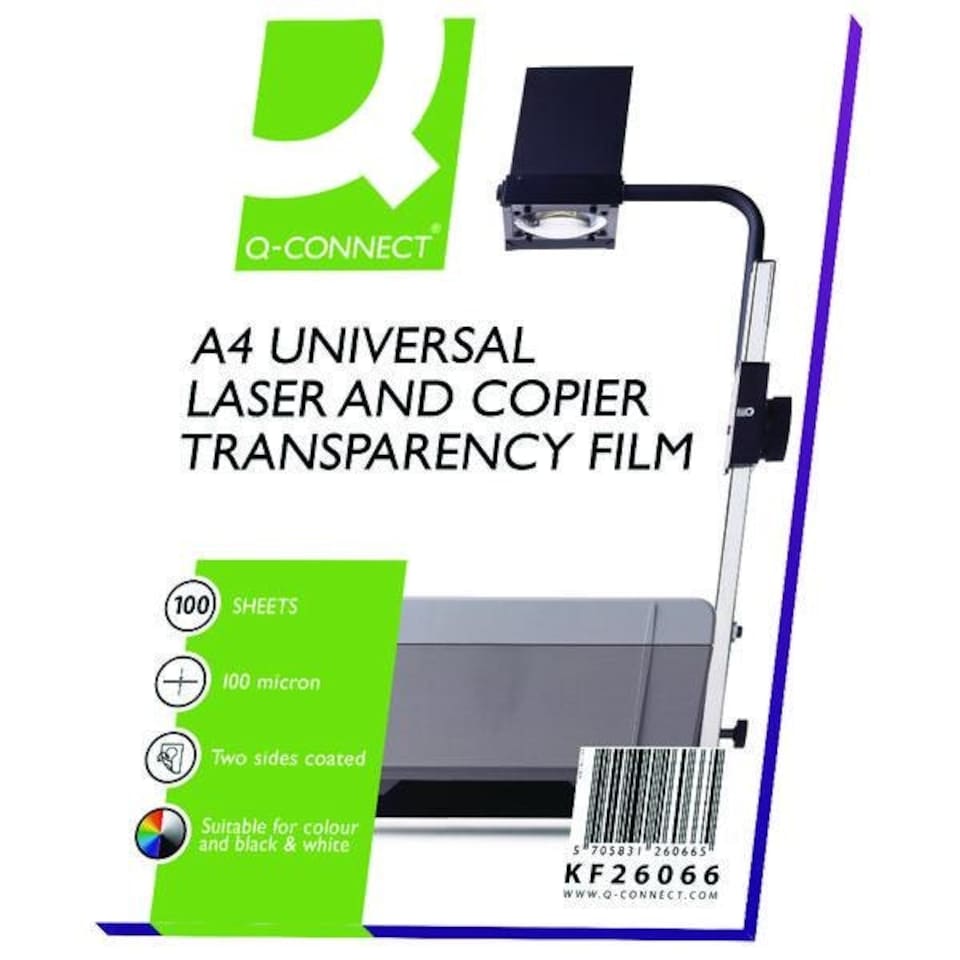 image 1 of Pack of 100 Clear Over Head Projector Films