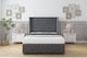 image 2 of Sloomy Rutherford Armour Coniston Divan Bed Base No Drawers With 54 Inch Wingback Headboard & 12 Inch Matching Footboard | Grey | Armour | Single | 1