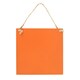 image 2 of Something Different Scaredy Cats Welcome Hanging Plaque - Orange/Black - One Size