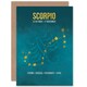 image 1 of Scorpio Star Sign Astrology Zodiac Birthday Greeting Card
