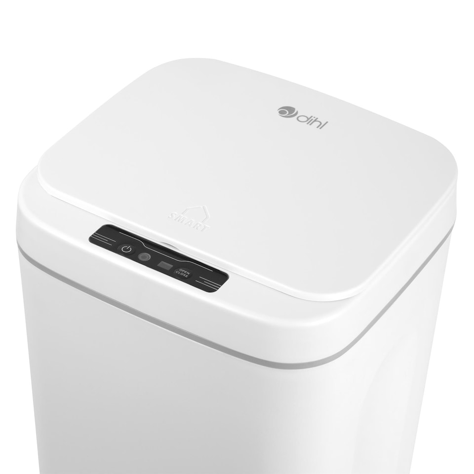 image 1 of Dihl 16 Litre Automatic Trash Can Intelligent Smart Motion Sensor Waste Bin Rubbish Kitchen Small Compact Waste Disposal System - White | White