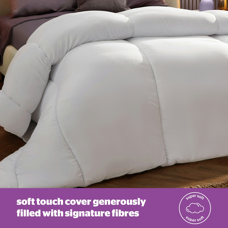 image 1 of Silentnight Deep Sleep 13.5 Tog Duvet and Pillow Pair | White | King